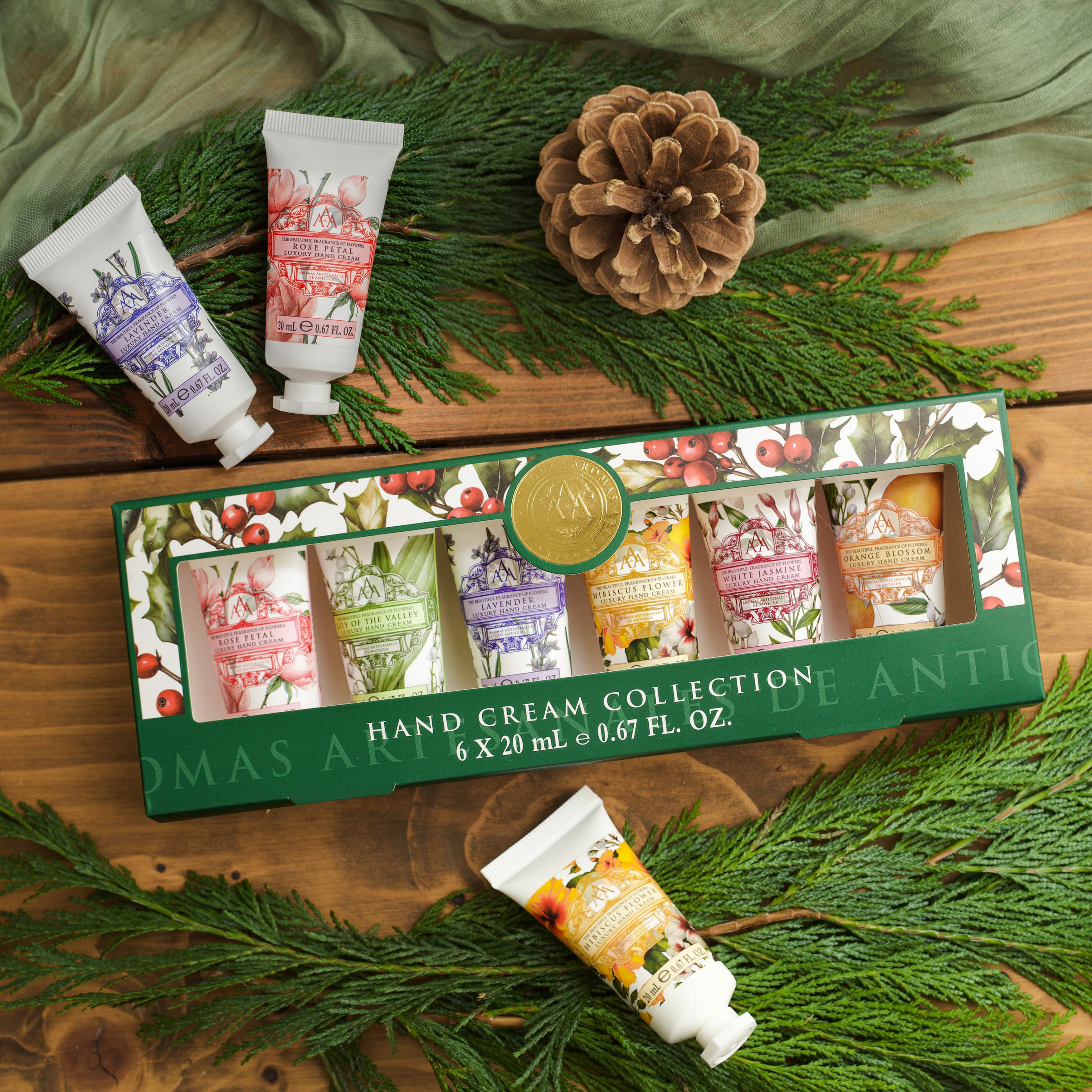 Hand Colaction AAA Festive Hand Cream Collection 6 x 20ml | The Somerset Toiletry Co ...