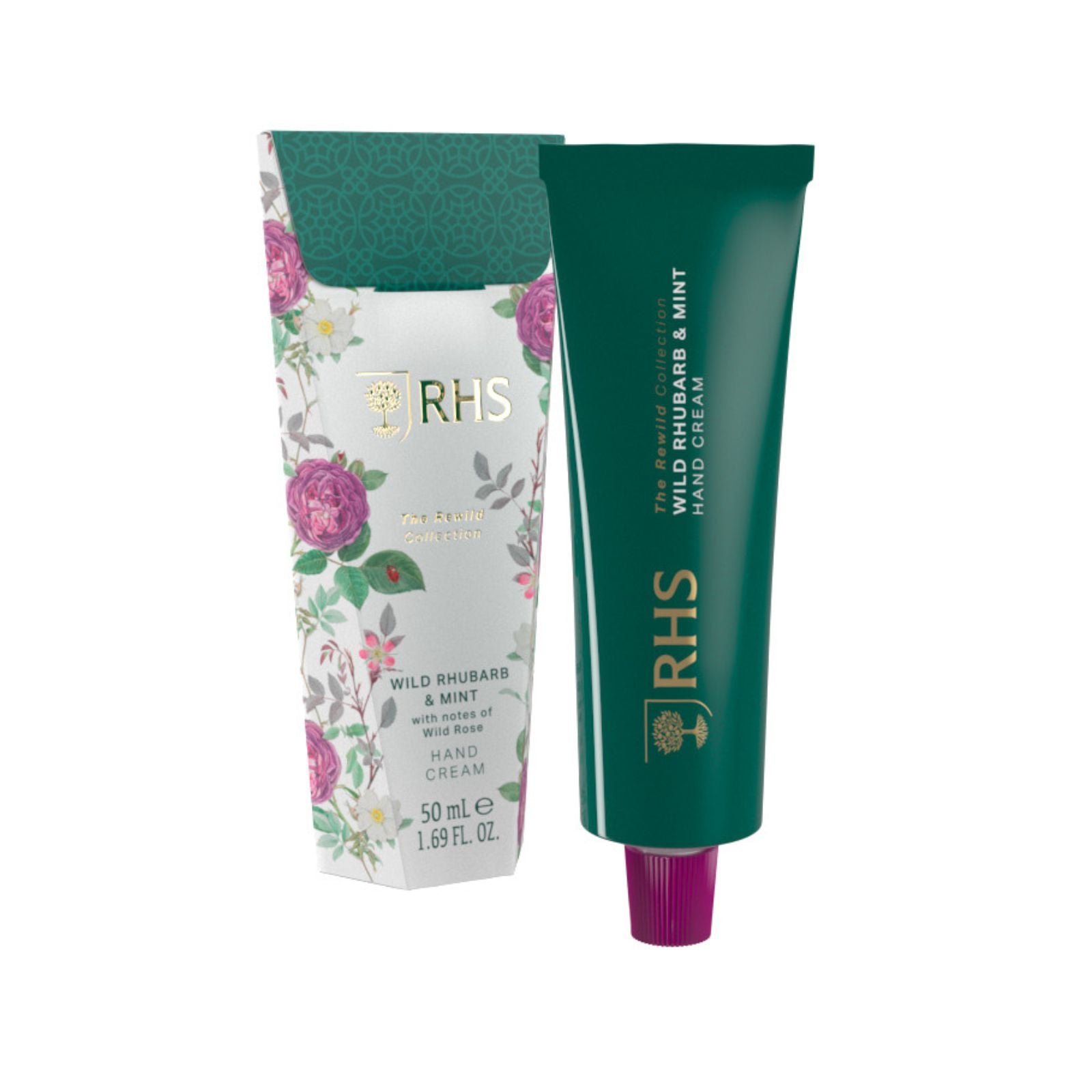 RHS Rewild Rhubarb Mint Hand