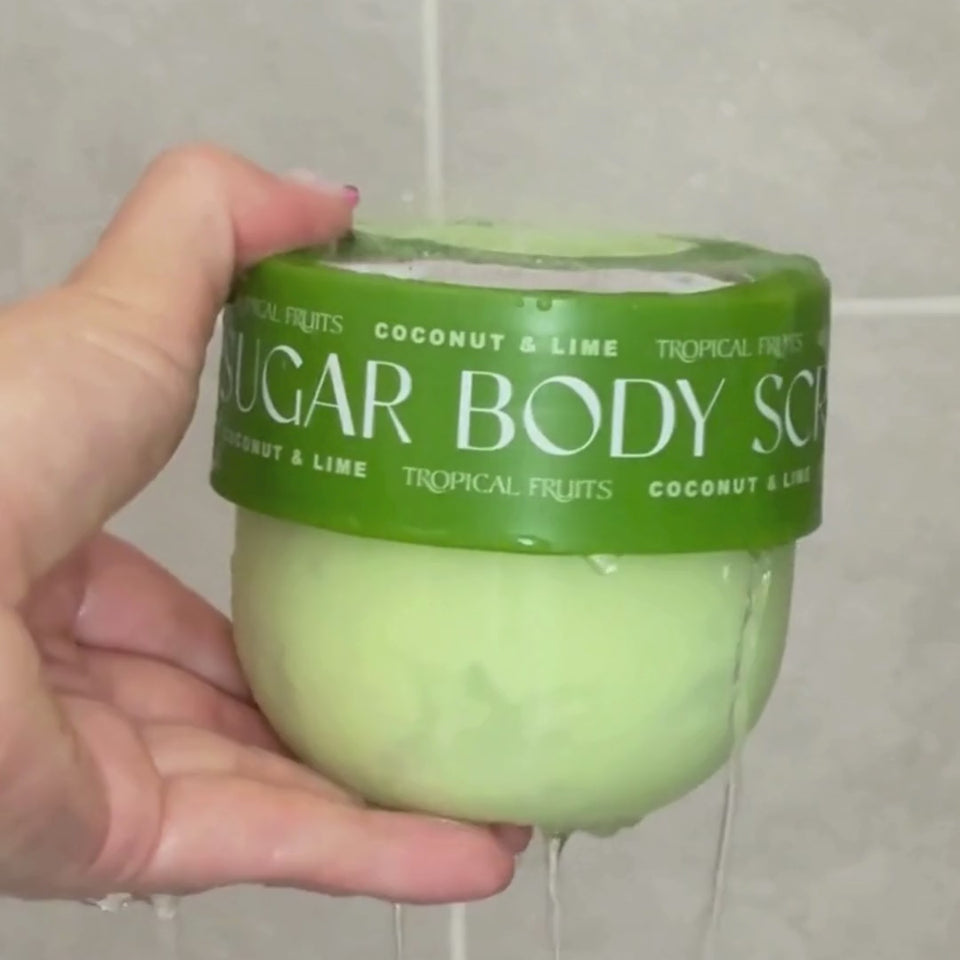 coconut and lime body scrub
