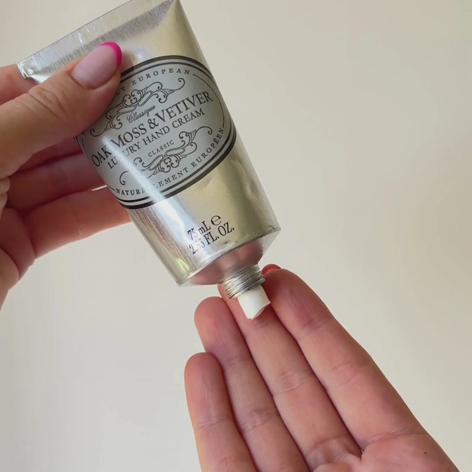 naturally european oak moss and vetiver hand cream