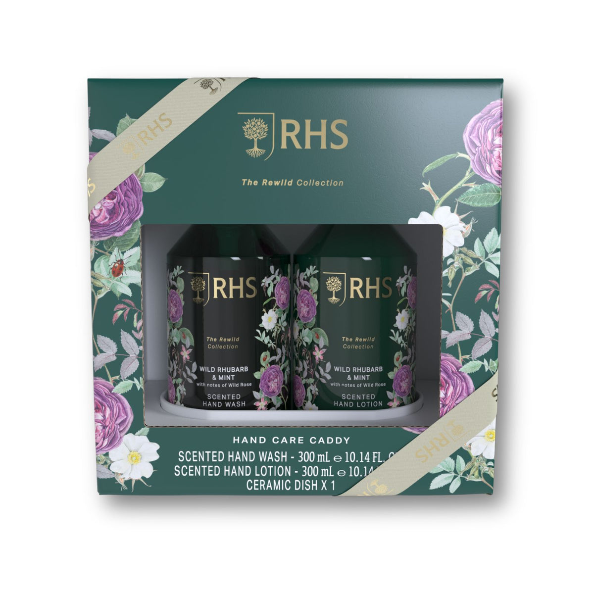 RHS Hand Care Caddy Rewild Rhubarb 2 x