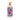 Hand wash bottle with raspberry design and orange pump on a white background
