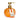 Orange pumpkin-shaped hand wash bottle with gold pump and label on a white background