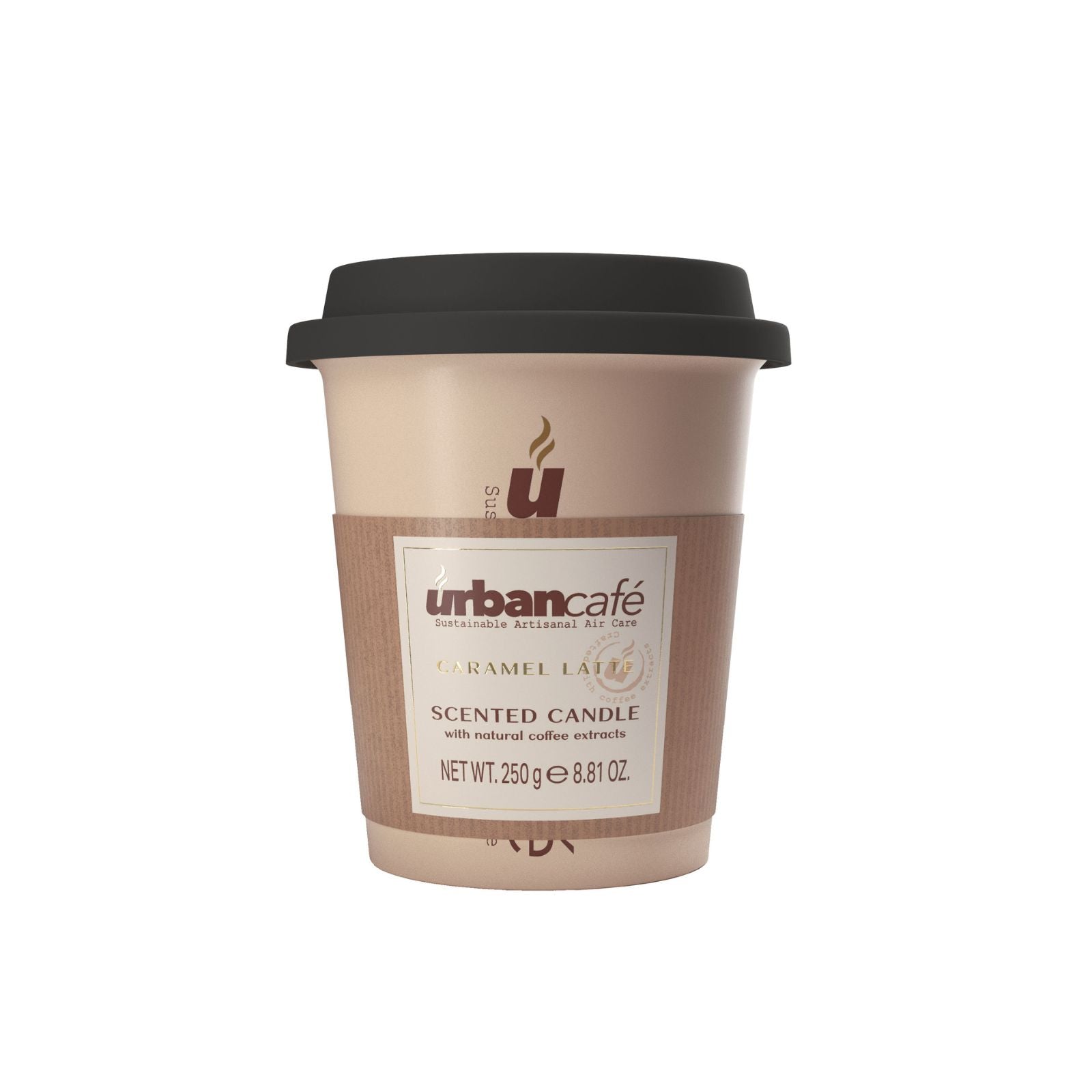 Urban Cafe Caramel Latte Candle Mug