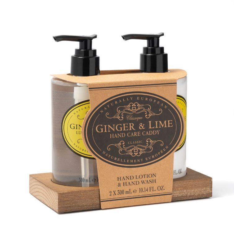 Naturally European Ginger Lime Hand Care Caddy 2 x
