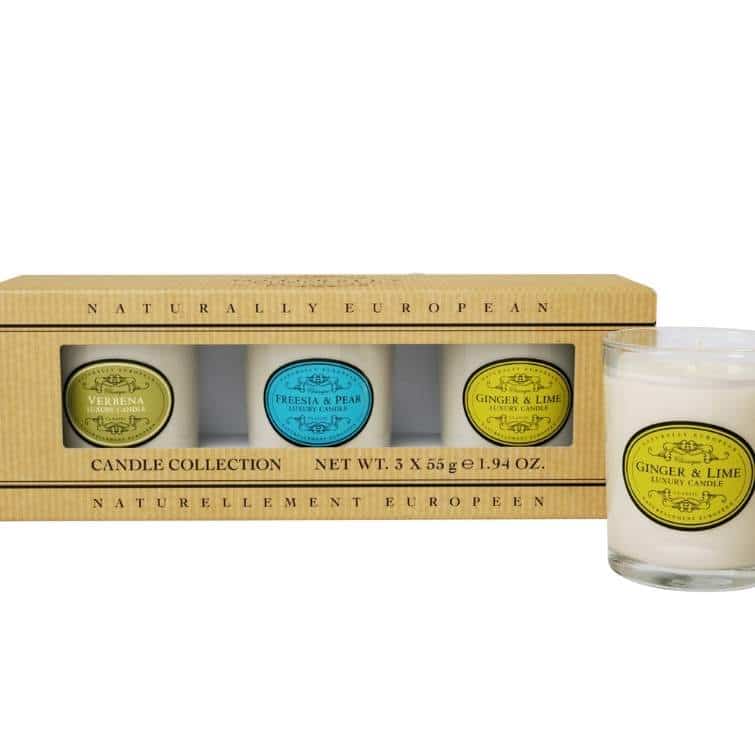Naturally European Mini Candle Set 3 x