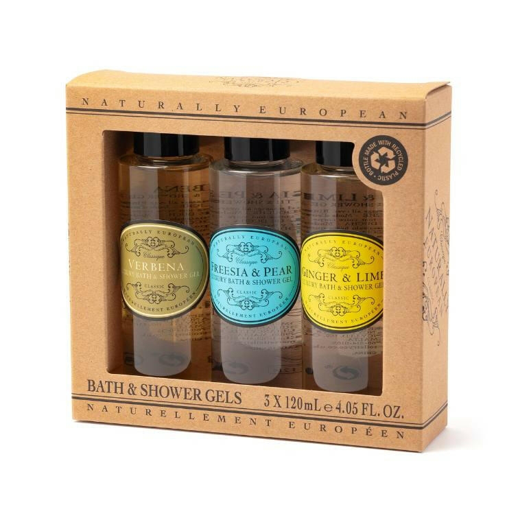 Naturally European Mini Shower Gel Collection 3 x