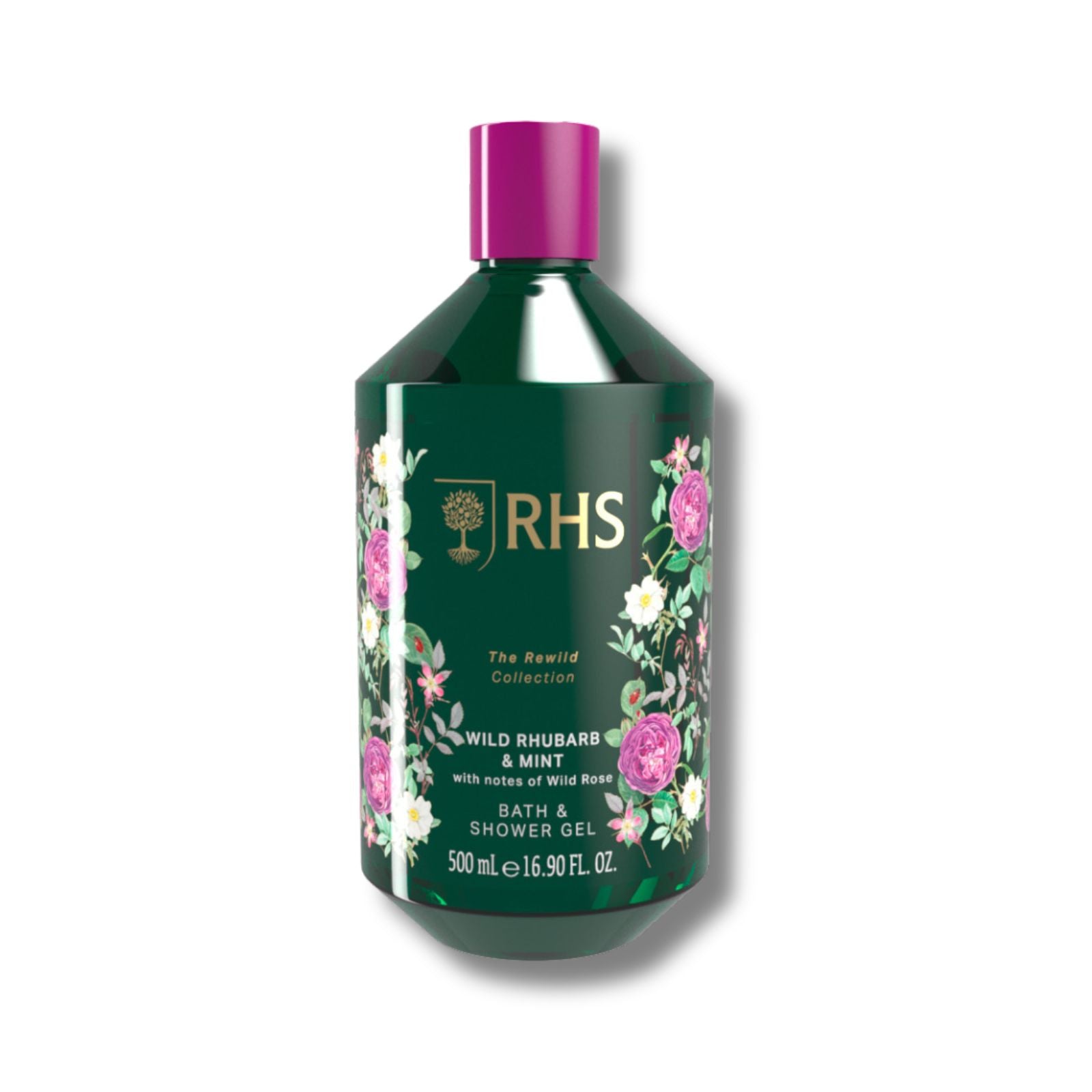 RHS Rewild Rhubarb Shower Gel