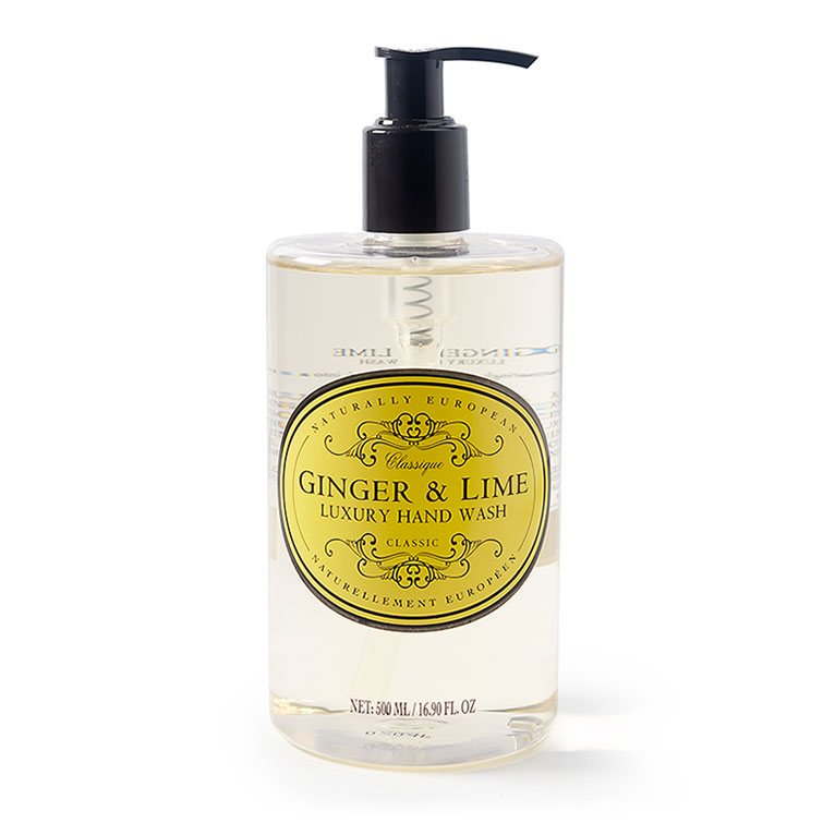 naturally european hand wash ginger and lime