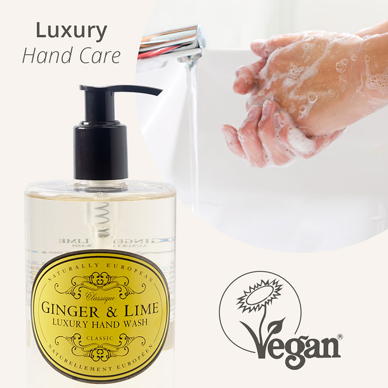 Naturally European 500ml Hand Wash - Texture - Ginger & Lime