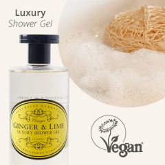 Naturally European 500ml Shower Gel - Texture -Ginger & Lime