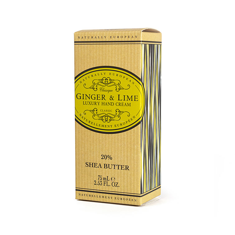 Naturally European 75ml Hand Cream - Box - Ginger & Lime