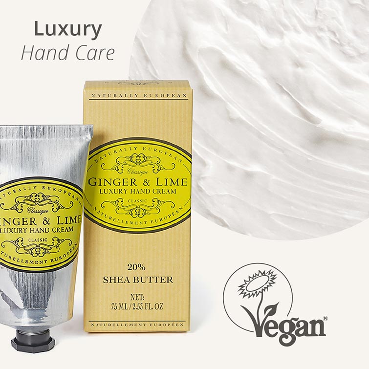 Naturally European 75ml Hand Cream - Texture - Ginger & Lime