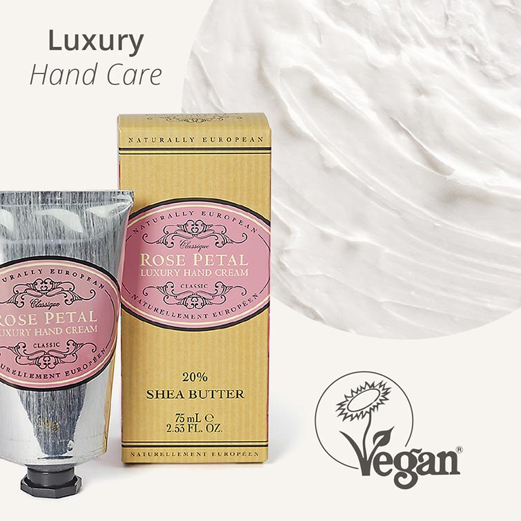 Naturally European 75ml Hand Cream - Texture - Rose Petal