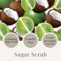 Tropical Fruits 550g Sugar Scrub - USP - Coconut & Lime